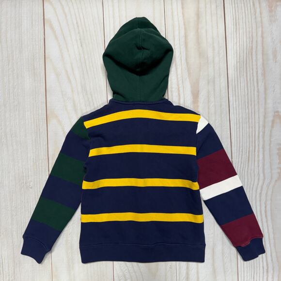 Polo Ralph Lauren Boys Size 7 Full Zip Fleece Hoody Sweatshirt Big Pony EUC - Picture 3 of 8